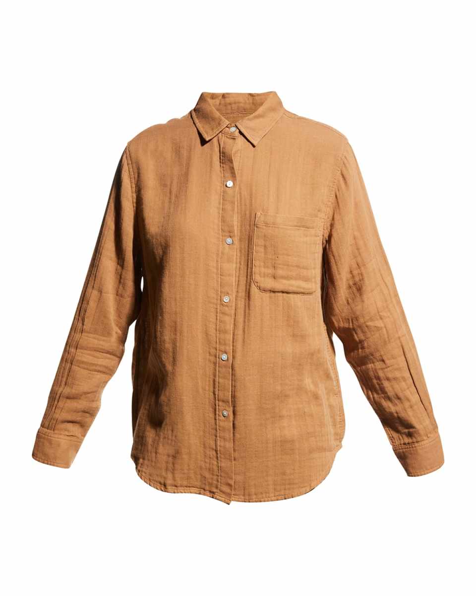 Ellis Collared Gauze Shirt