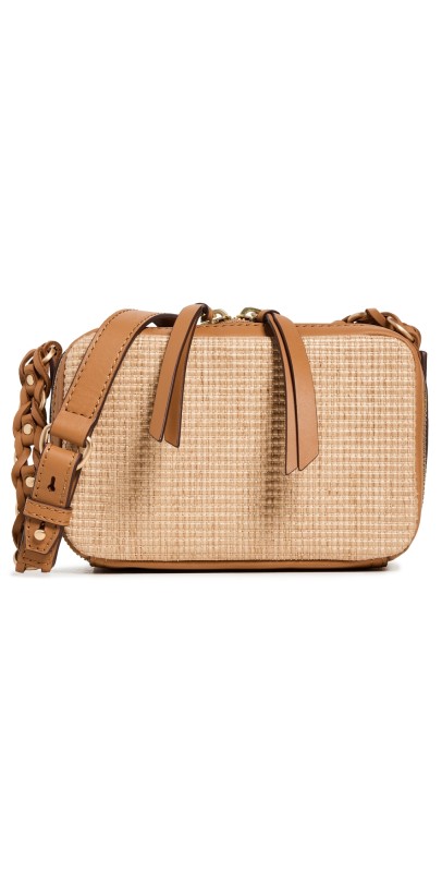 rag & bone Cami Straw Camera Bag Natural