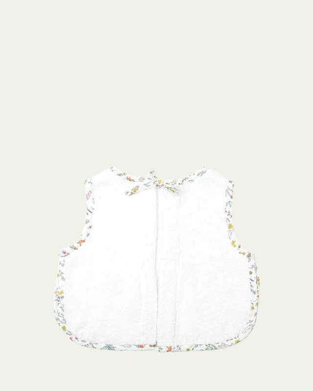 Floral Trim Apron Bib