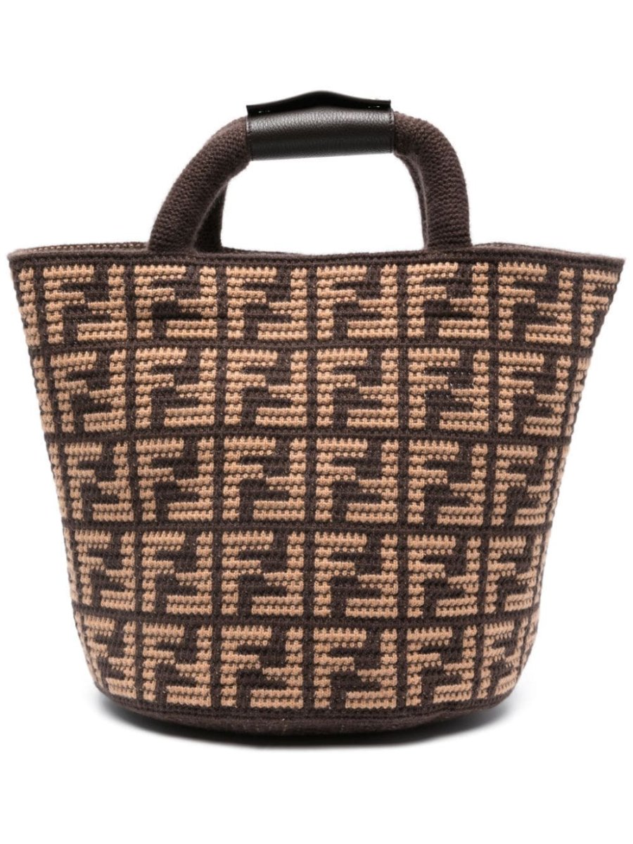 FF-logo cashmere tote bag