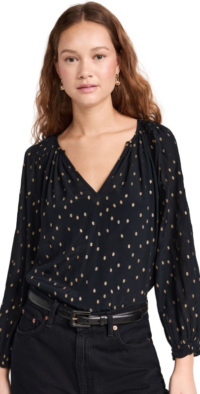 Velvet Krista Blouse Black