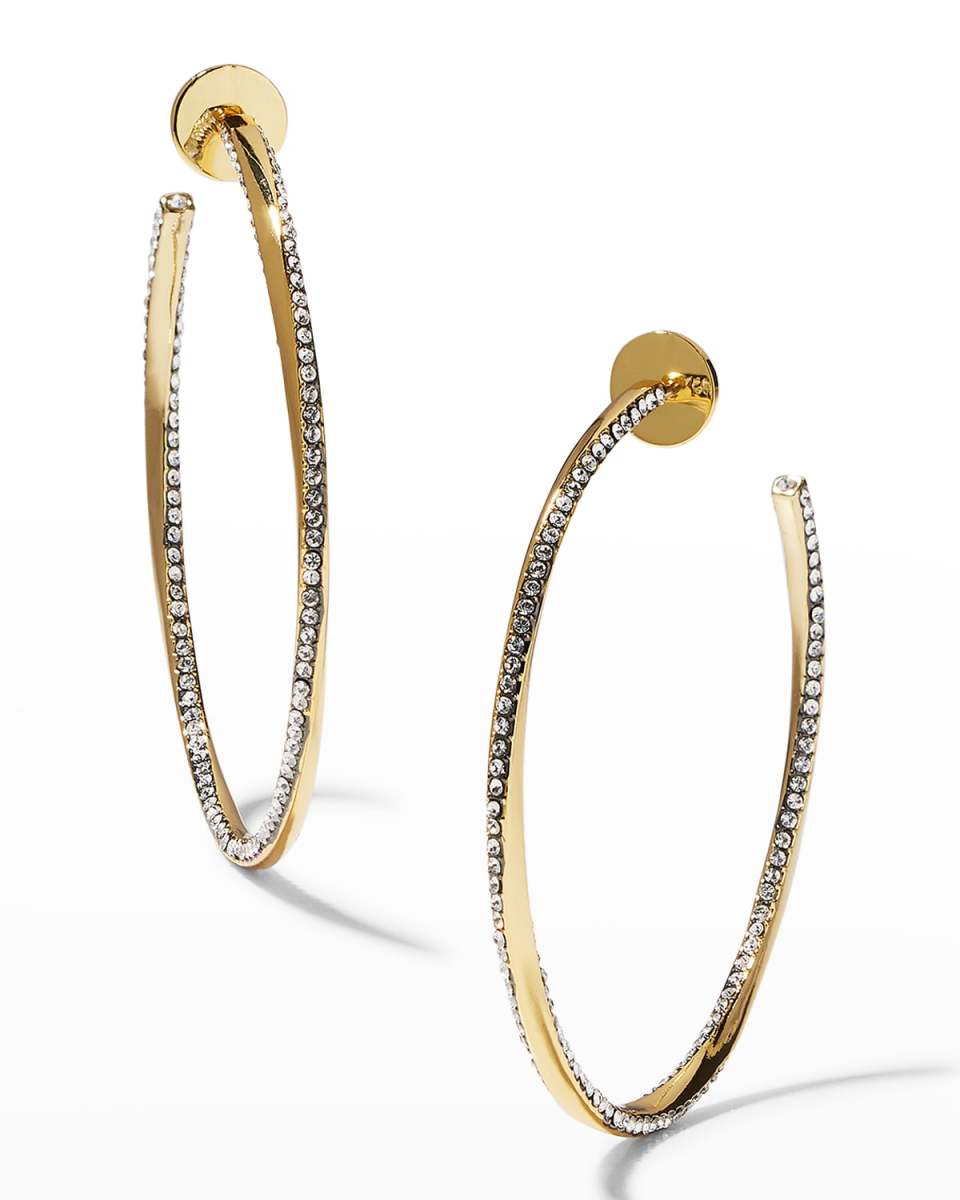 Large Atlas Twist Hoop Earrings