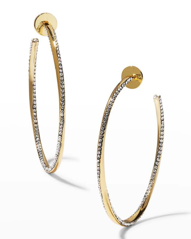 Large Atlas Twist Hoop Earrings