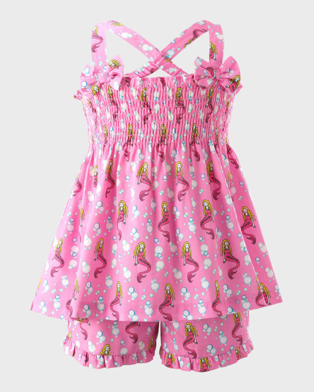Girl's Mermaid Two-Piece Set, Size 2-10