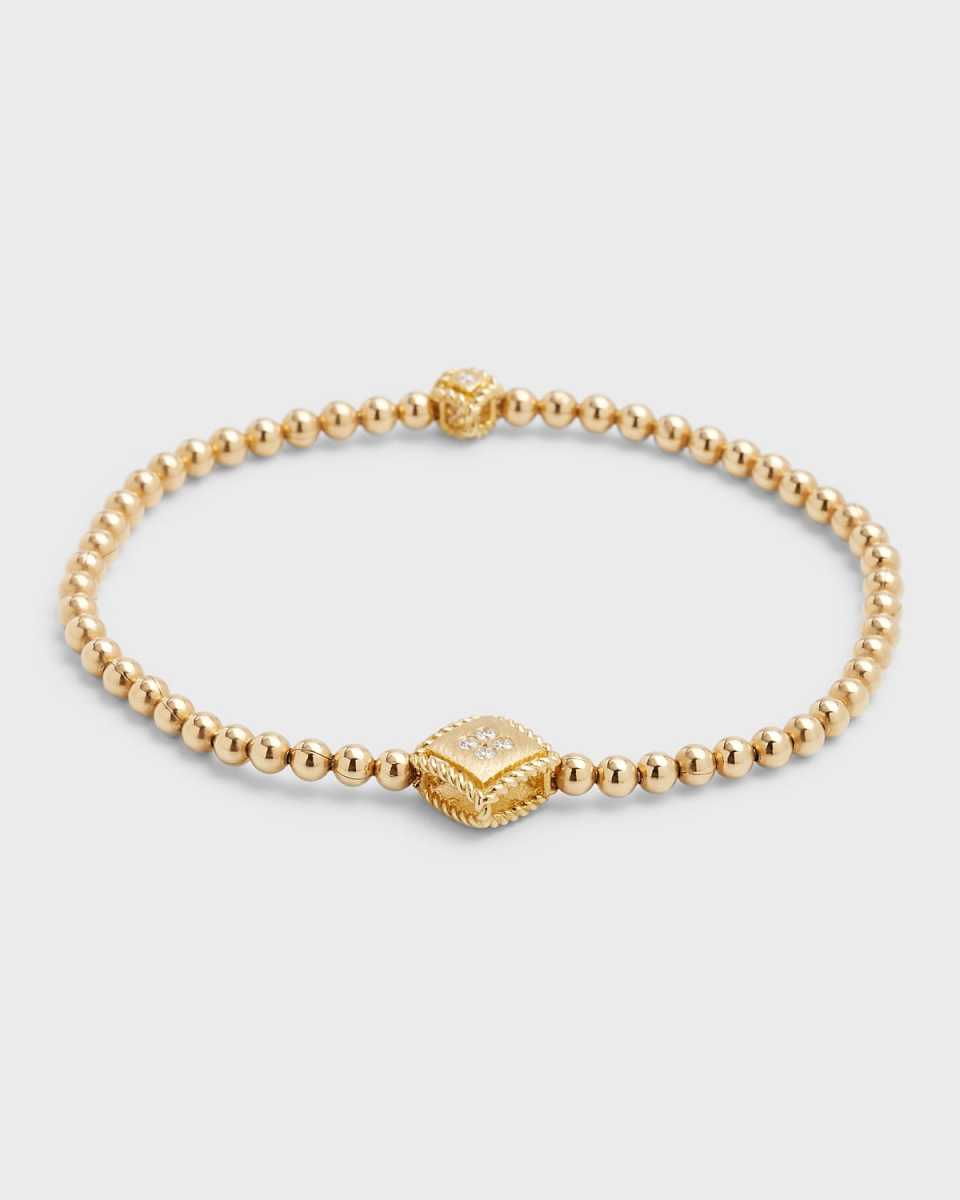 18K Beaded Palazzo Diamond Bracelet