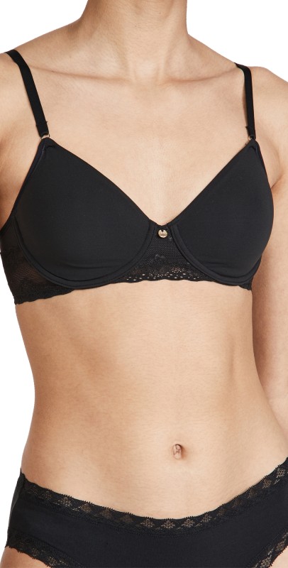 Natori Bliss Perfection Unlined Underwire Bra Black