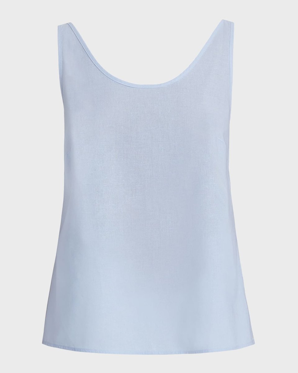 Ari Tie-Strap Cotton Chambray Tank