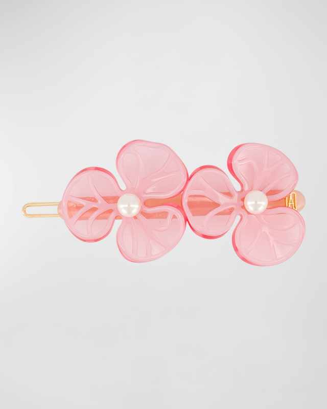 Pearly Flower Side Barrette