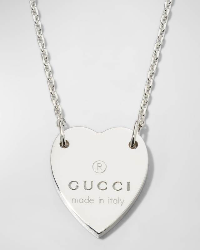 Engraved Heart Trademark Necklace