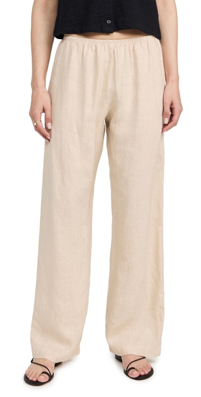 DONNI. Theinen Simple Pants Sesame