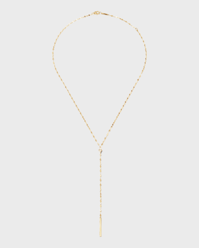 14k Gold Marquise Diamond Y-Drop Necklace