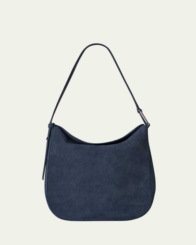 Anna Medium Printed Denim Hobo Bag