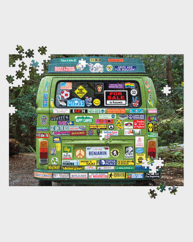 Find Me Bumper Sticker 500-Piece Puzzle Set, Personalized