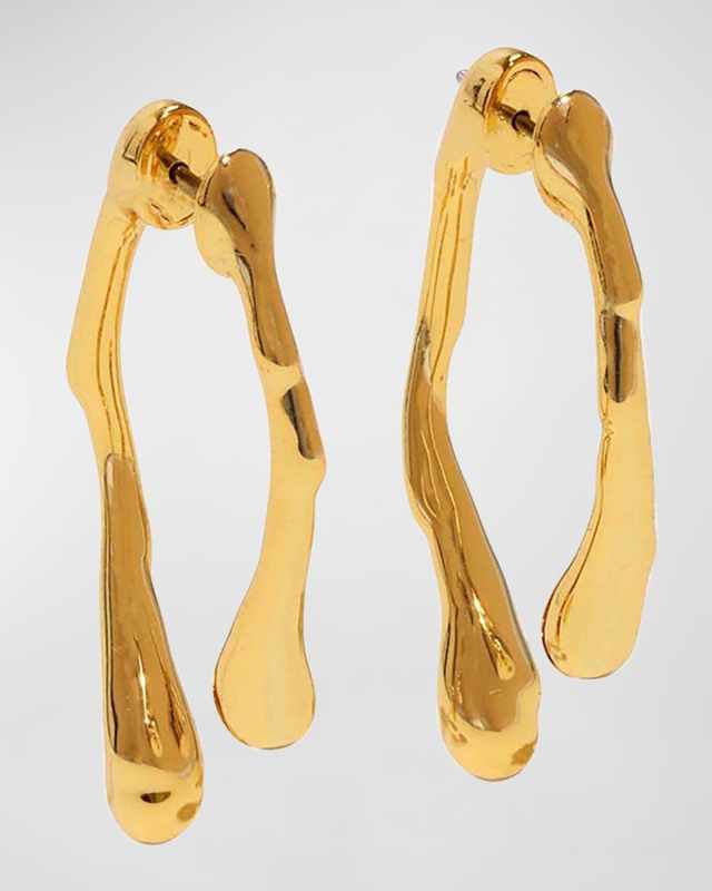 Golden Drippy Earrings