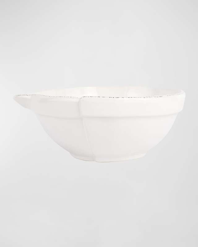 Lastra White Mixing Bowl, Medium