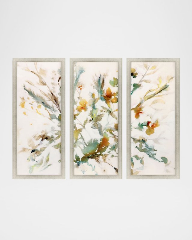 "Lovely Place To Be" Framed Giclee Triptych by Liz Jardine