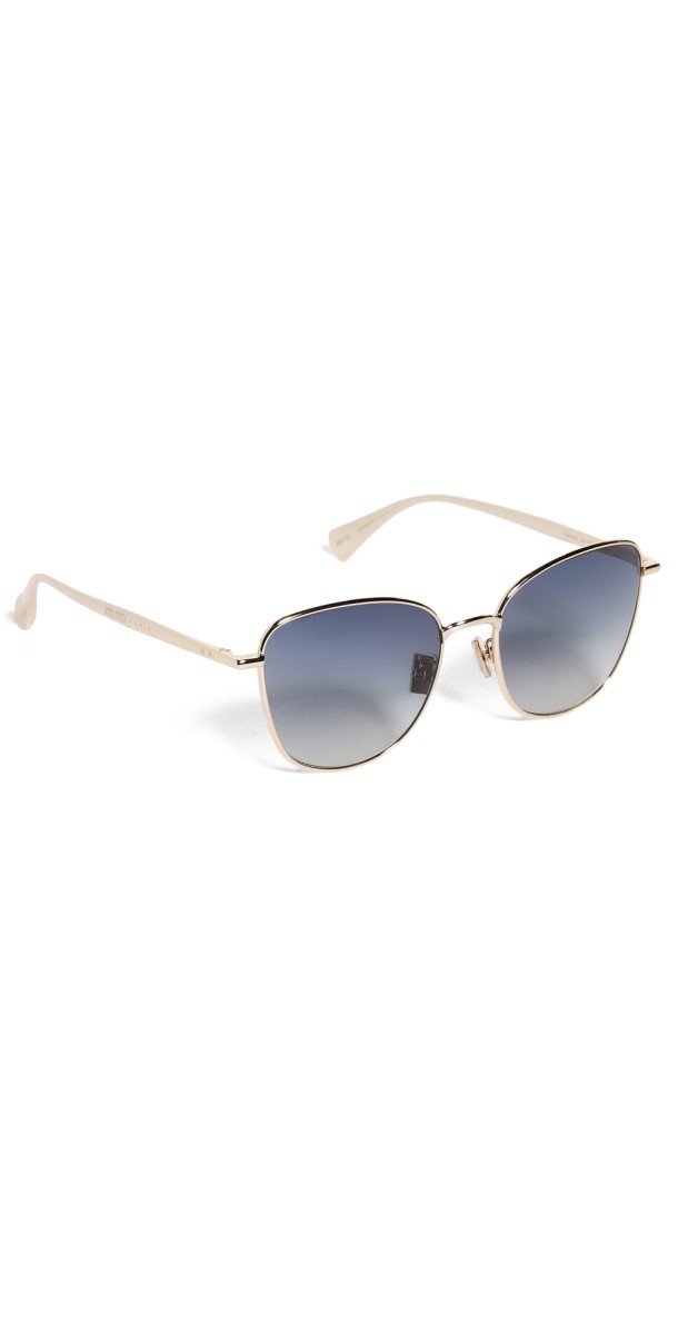 KENZO Metal Square Sunglasses Gold/Gradient Smoke