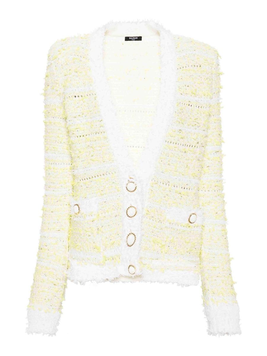 Balmain Cardigan - Blanc