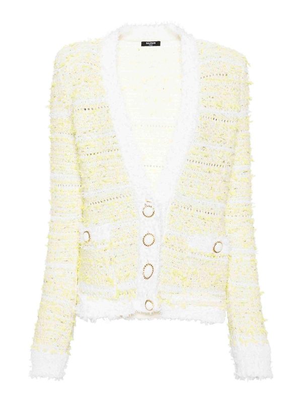 Balmain Cardigan - Blanc