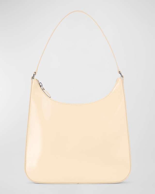 Alec Shiny Calf Leather Shoulder Bag