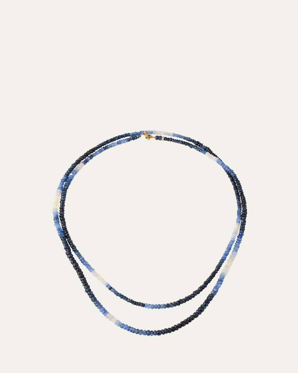 Ombre Blue Sapphire Double-Strand Necklace