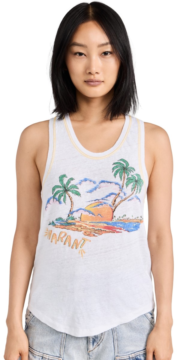 Isabel Marant Étoile Arielle Tank Top White