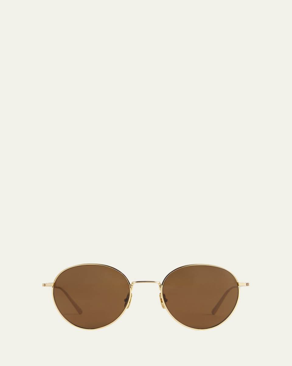 The Rounds Stainless Steel Round Sunglasses