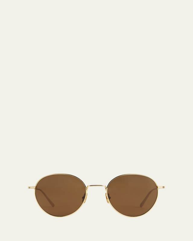 The Rounds Stainless Steel Round Sunglasses