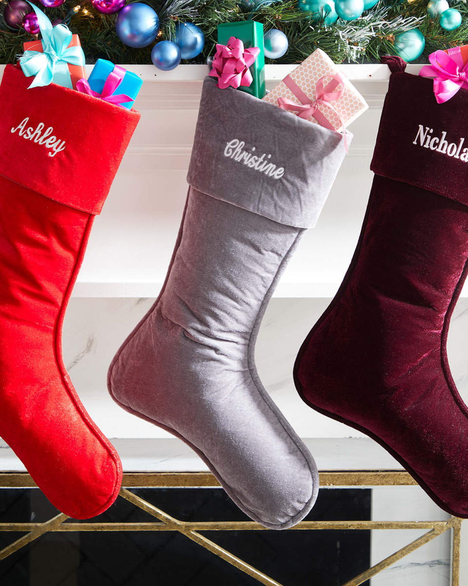 Personalized Velvet Christmas Stocking