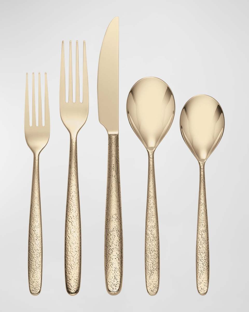 Storm Champagne 20-Piece Everyday Flatware Set