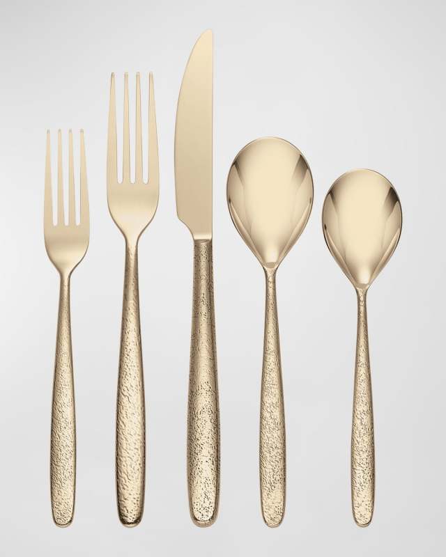 Storm Champagne 20-Piece Everyday Flatware Set