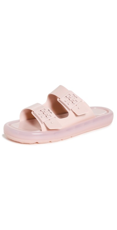 Tory Burch Buckle Bubble Jelly Slides Meadowsweet / Meadowsweet