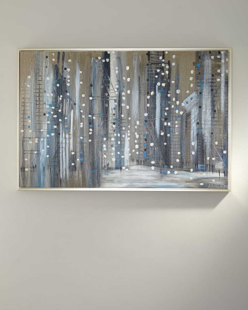 "Silver Night" Giclee Canvas Art by Ekaterina Ermilkina