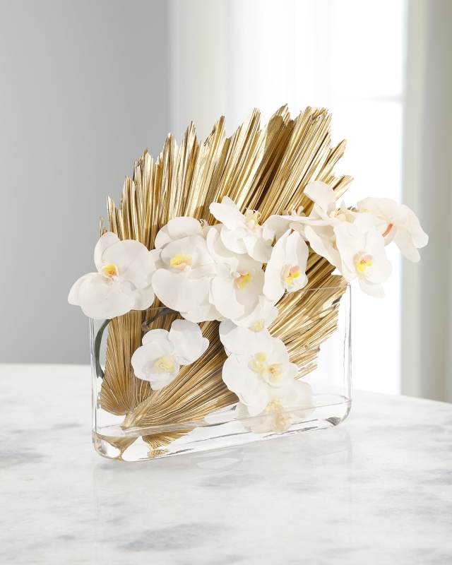 Golden Fan Floral Arrangement