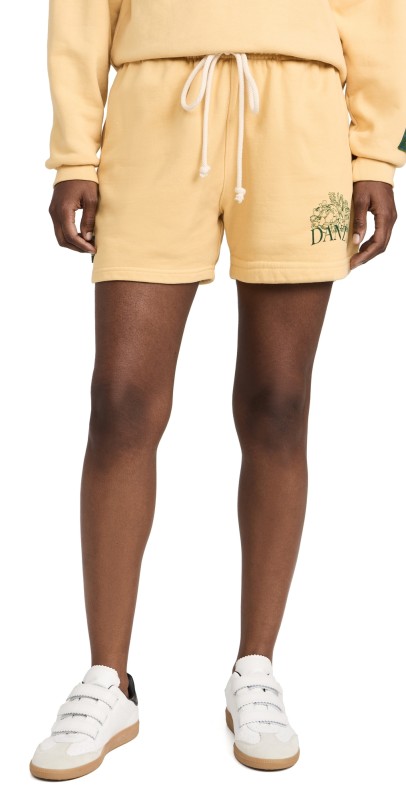 DANZY Graphic Shorts Faded Yellow