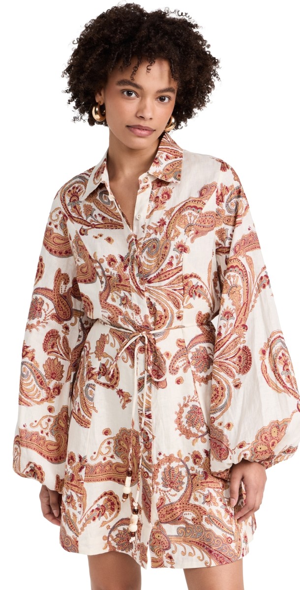 FAITHFULL THE BRAND Rae Mini Dress Alessia Paisley