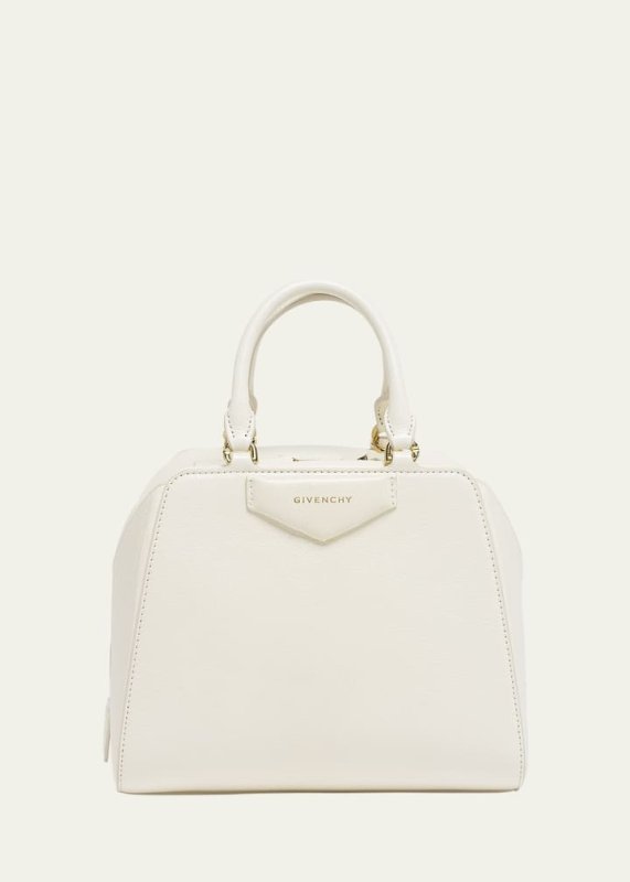 Givenchy Antigona Cube Mini Top-Handle Bag in Shiny Tumbled Leather