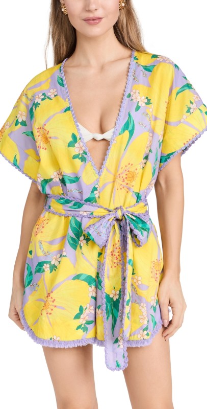 FARM Rio Pietra Floral Romper Pietra Floral Lilac