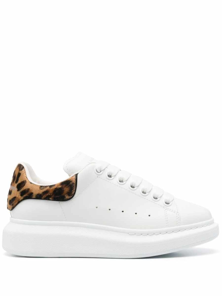 Oversized leather sneakers