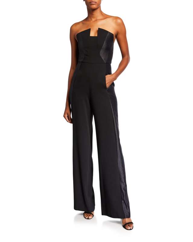 Lena Strapless Tuxedo Jumpsuit