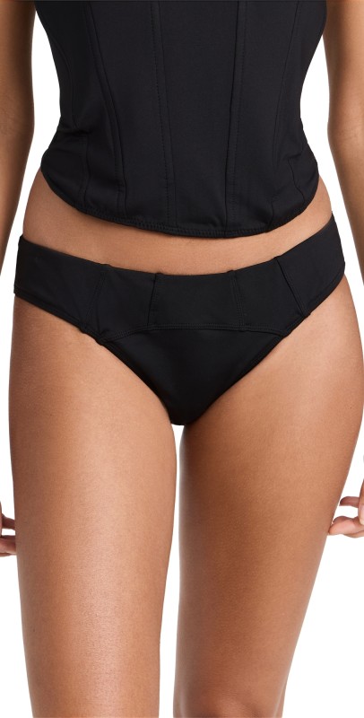 STAUD Corsage Bikini Bottoms Black