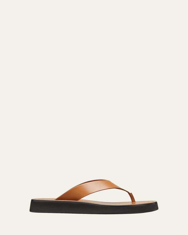 Ginza Flip-Flop Smooth Calfskin Sandals