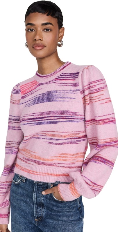 BAUM UND PFERDGARTEN Carmy Sweater Pink Nektar Stripe