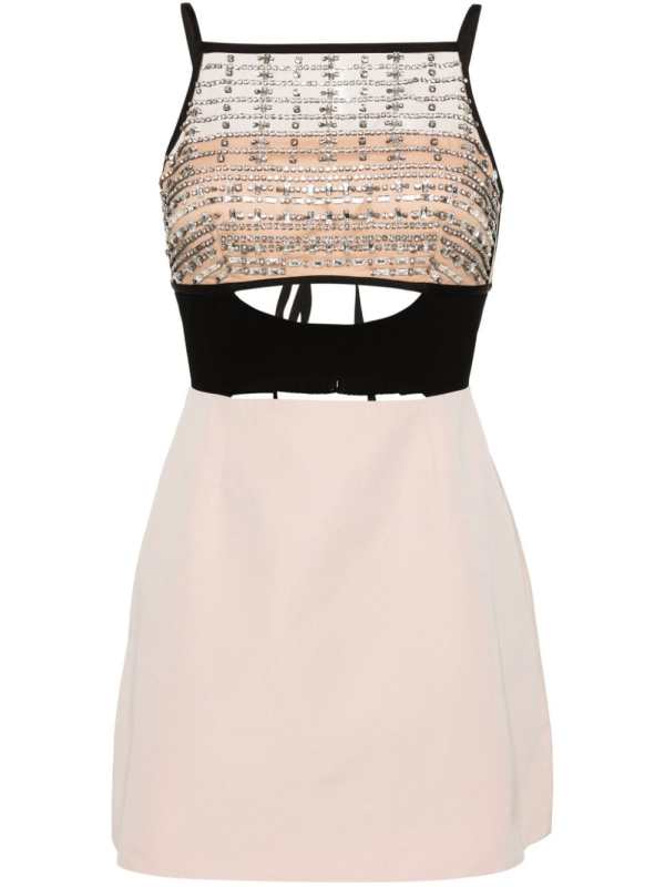crystal-embellished mini dress