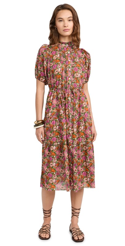 Birds of Paradis Hildie Dress Amaro Stems