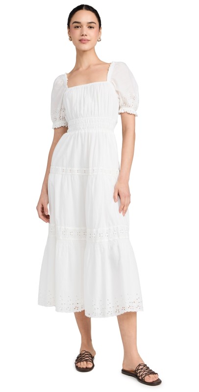 Birds of Paradis Marguerite Dress Summer Eyelet