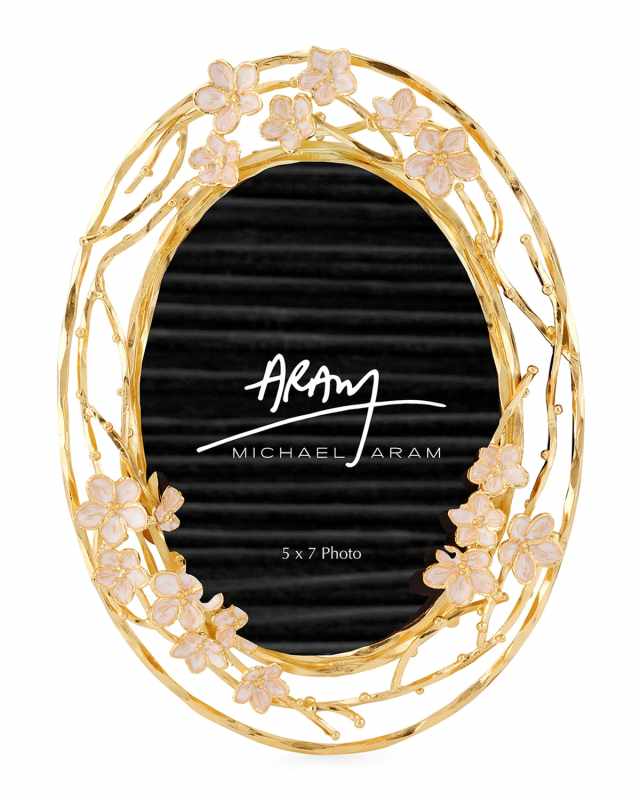 Cherry Blossom Oval Frame, 5" x 7"