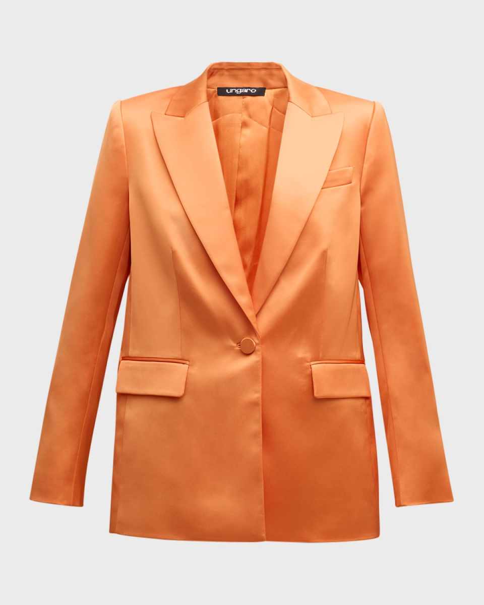 Two-Tone Single-Button Jacket