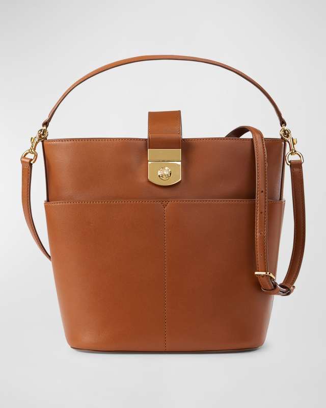 The Crest Large Lock Bucket Bag
