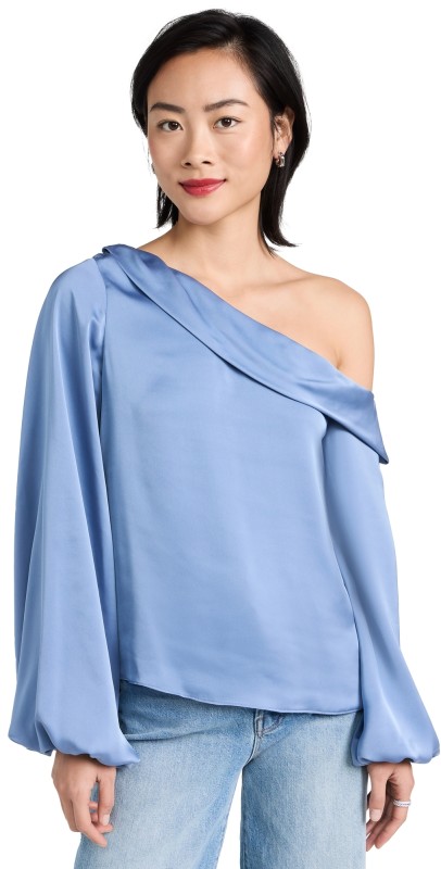 Ramy Brook Aspen Top Steel Blue